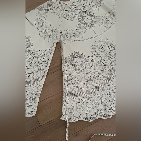 Vintage 60’s 70’s crochet lace boho bell sleeve dress - Picture 10 of 16